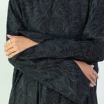 Chiffon Gray Designed Abaya - Image 11