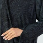 Chiffon Gray Designed Abaya - Image 12