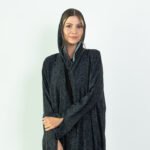 Chiffon Gray Designed Abaya - Image 13