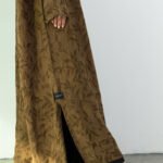 Linen Brown Floral Abaya - Image 13