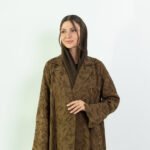 Linen Brown Floral Abaya - Image 6