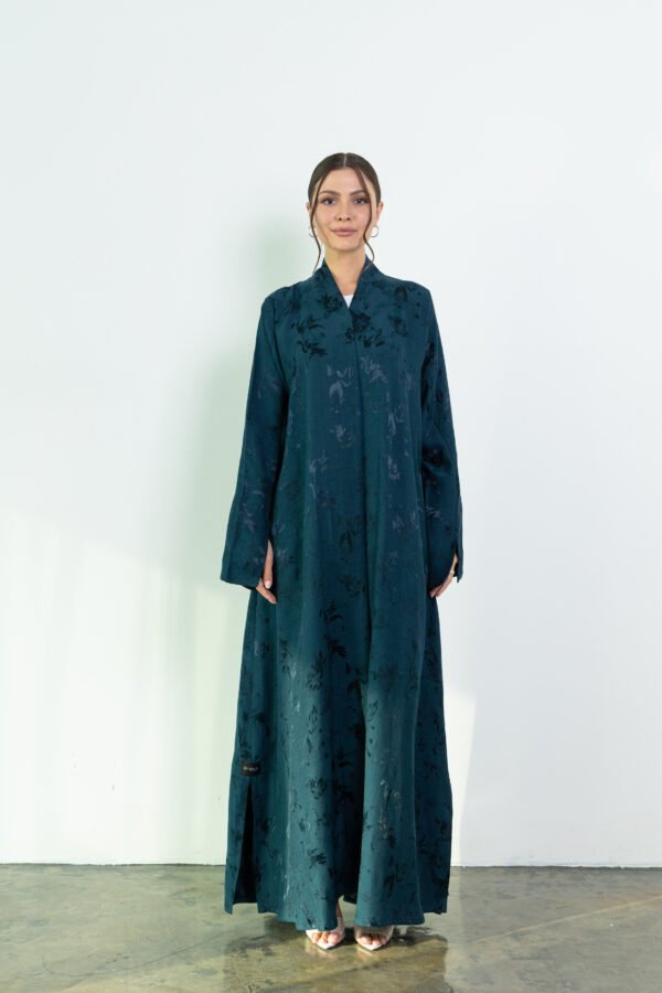 Lined Blue Abaya