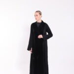 Velvet Black Blazer Abaya - Image 5