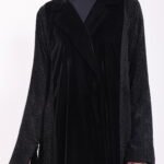 Velvet Black Blazer Abaya - Image 7